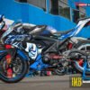 Decal Stiker Suzuki GSX-R150 BLACK KABUKI BLUE